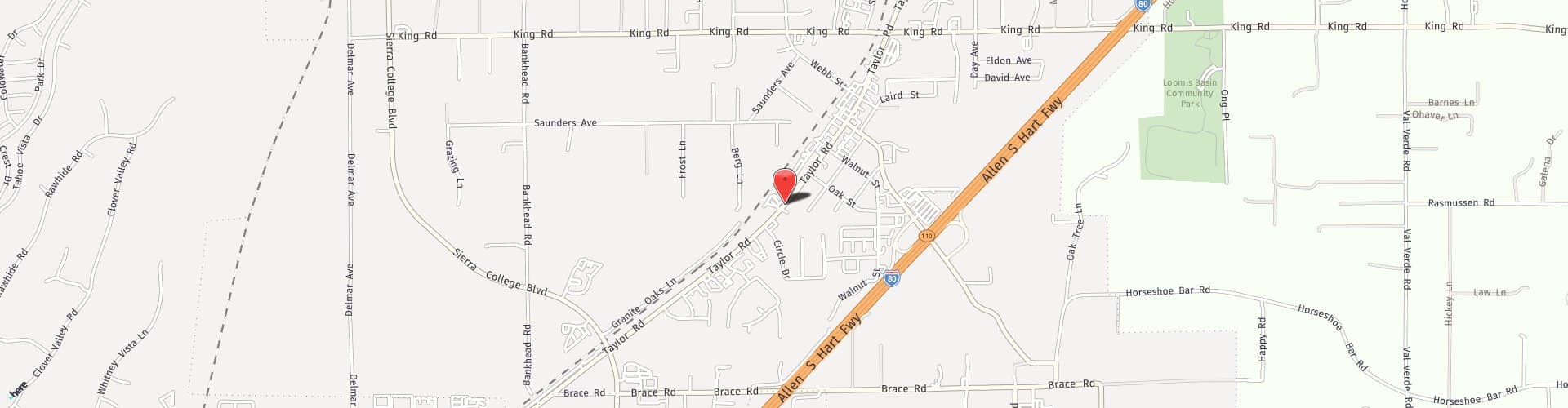 Location Map: 3793 Taylor Road Loomis, CA 95650
